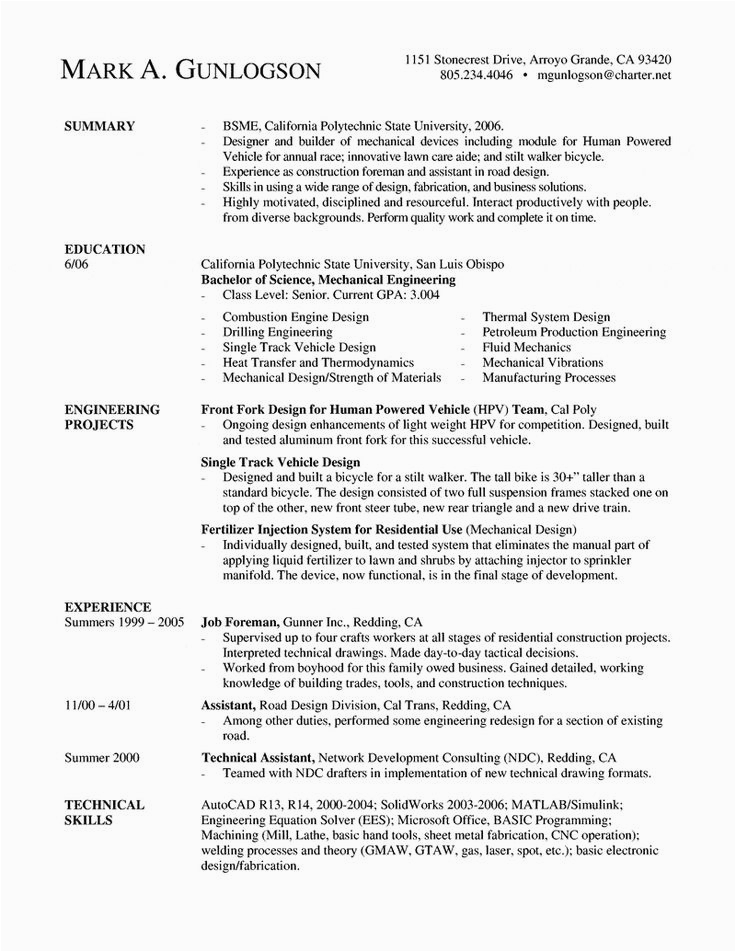 Sample Resume for Entry Level Electrical Engineer √ 20 Entry Level Electrical Engineer Resume In 2020