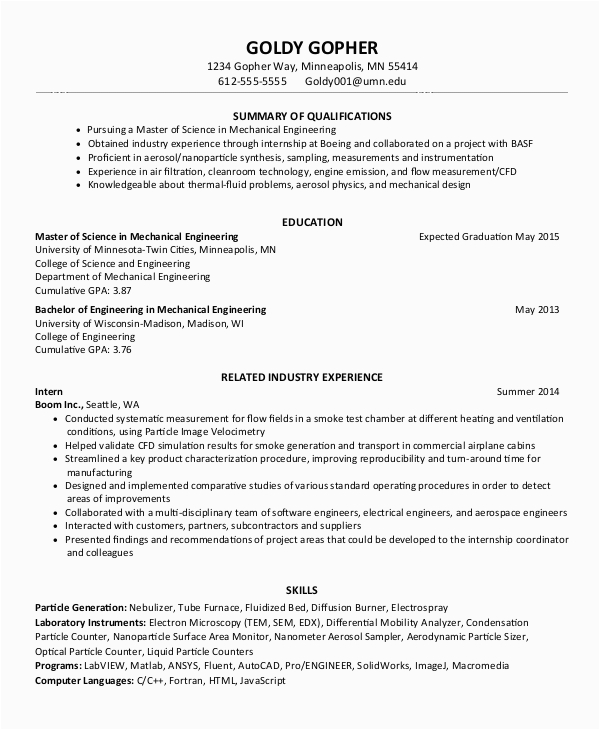 Sample Resume for Faculty Position In Engineering College Free 8 Sample Job Resume Templates In Ms Word
