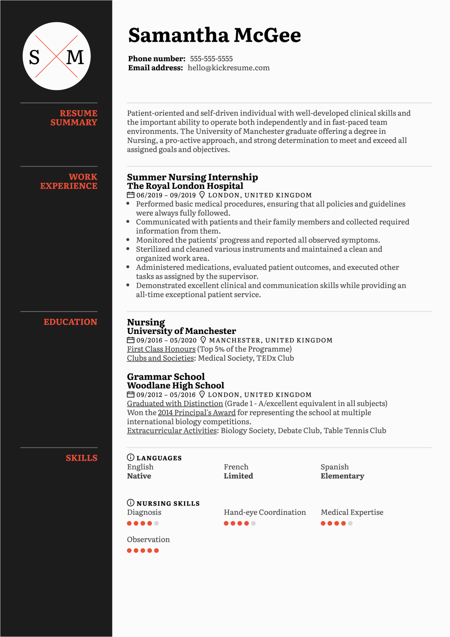 Sample Resume for Nursing Grad School New Grad Nurse Resume Template