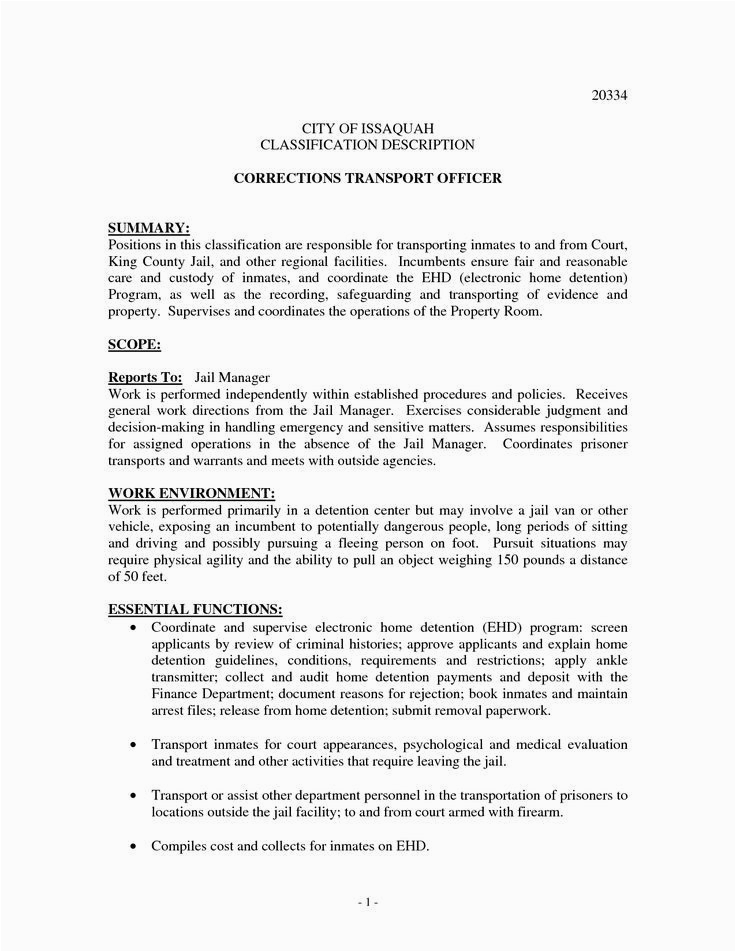 Sample Resume for Police Officer with No Experience Police Ficer Cover Letter Examples No Experience