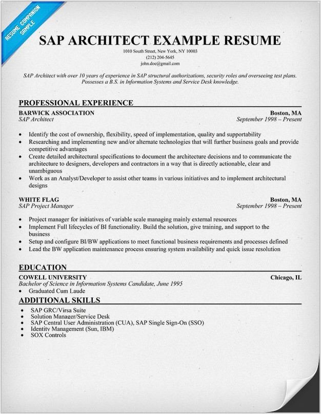 Sample Resume for Sap Fico Consultant Fresher Resume Sap Fico Freshers Resume Resume Examples