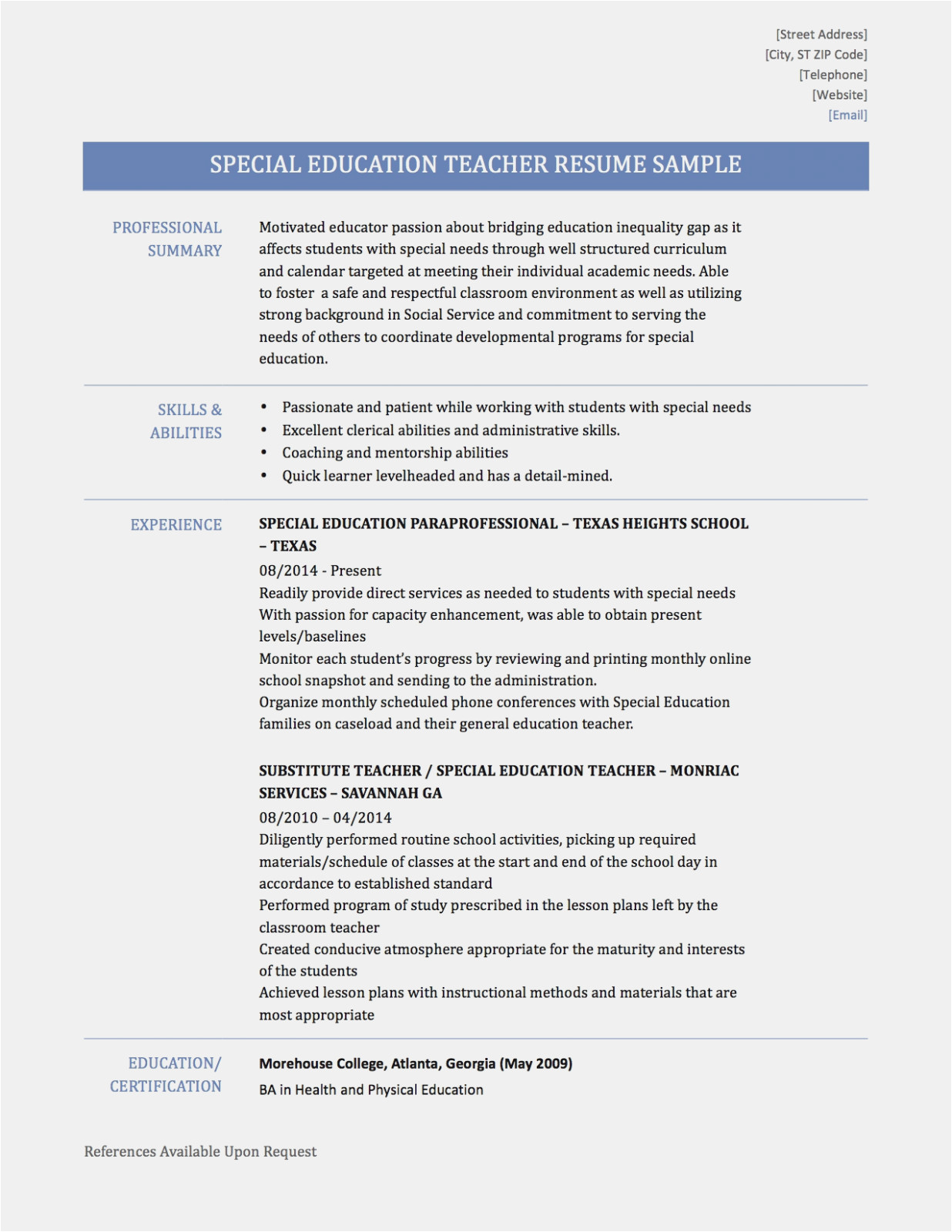 Sample Resume format for Experienced Teachers Seven Lessons I’ve Learned From Experienced Teacher Resume
