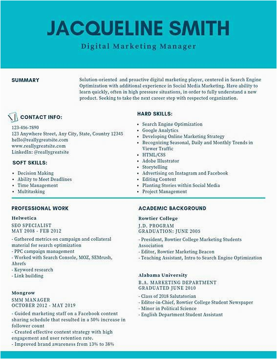 Sample Resume Of Digital Marketing Manager Digital Marketing Manager Resume Samples & Templates [pdf
