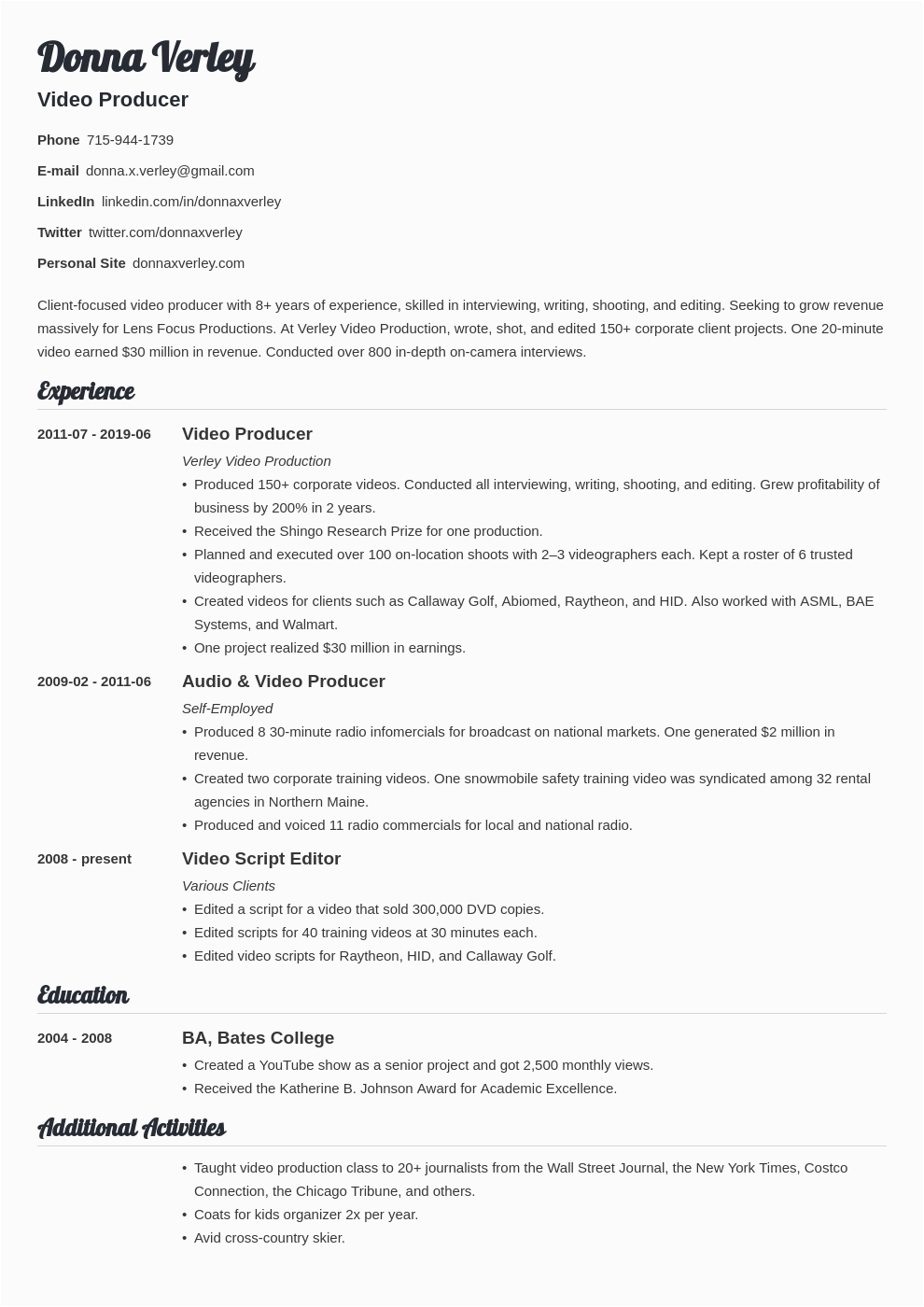 Sample Resume Of Self Employed Person How to Put Self Employed On A Resume Sample & Tips