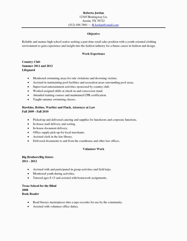 Sample Resume Of Senior High School Graduate Pin by Marquette Minner On Everyday Help