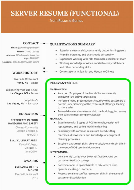 Sample Resume Relevant Skills and Experience How to List Skills On A Resume Skills Section [3 Easy Steps]