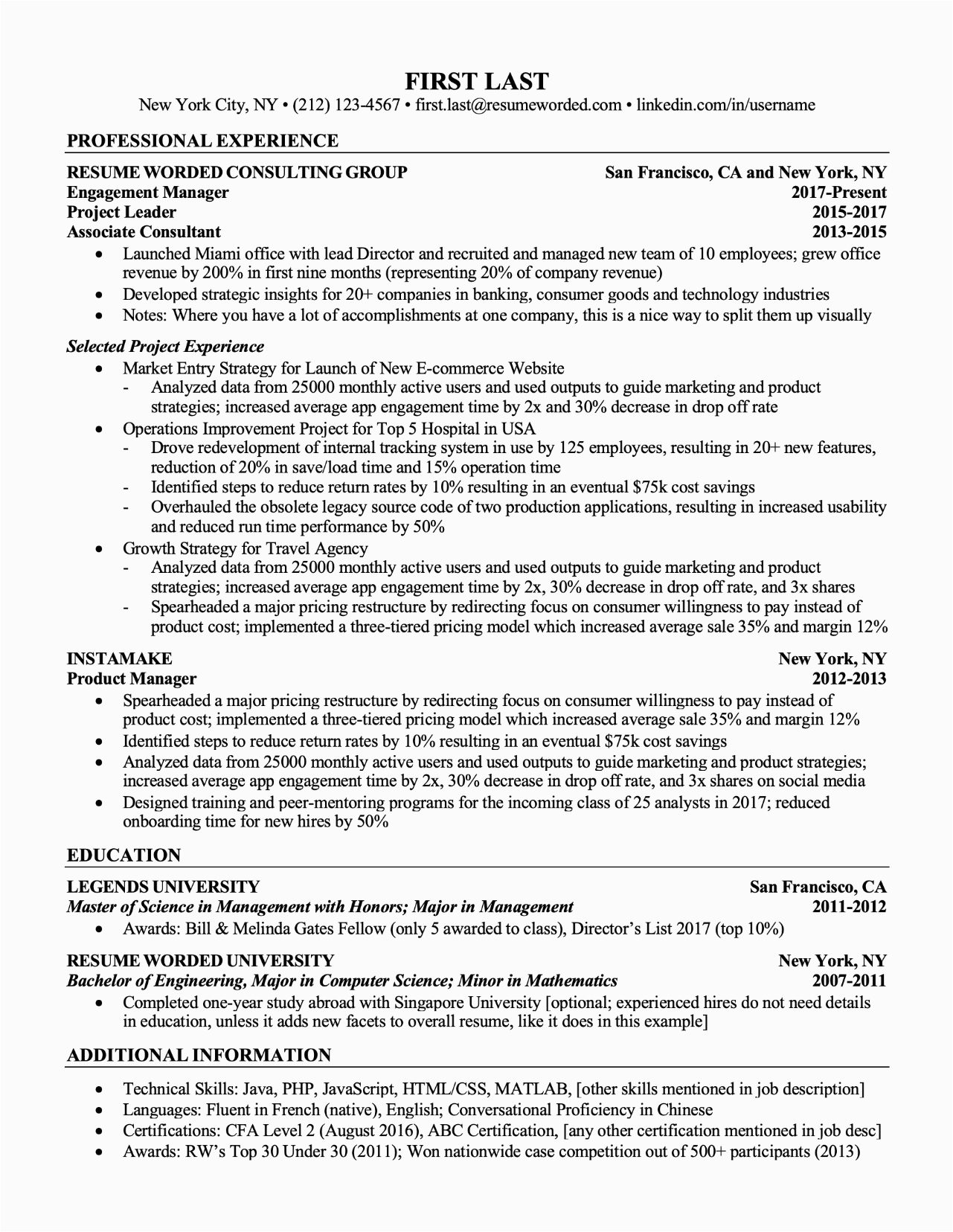 Sample Resume Same Company Multiple Positions Professional Sample Resume Multiple Positions Same Pany