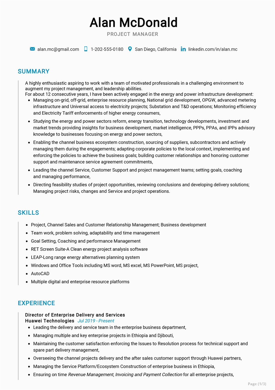 Sample Resume Senior Project Manager Construction Senior Project Manager Resume Sample