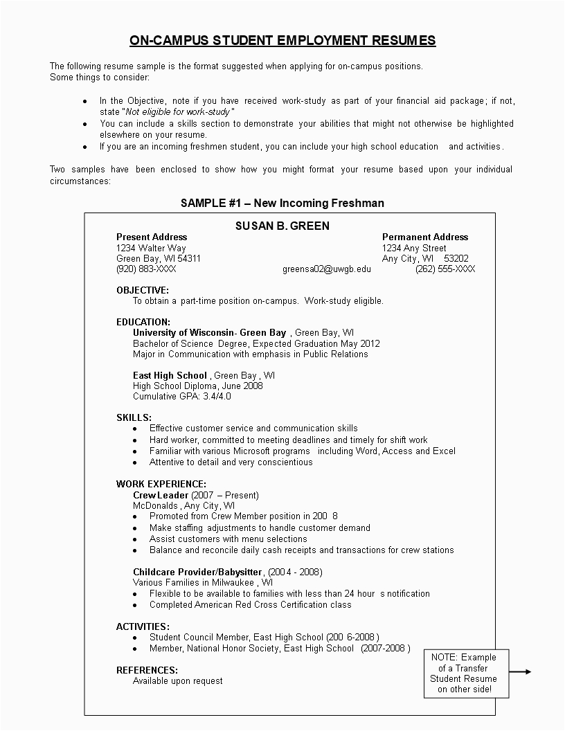 Student Resume Sample for Part Time Job Parttime Job Resume How to Create A Parttime Job Resume