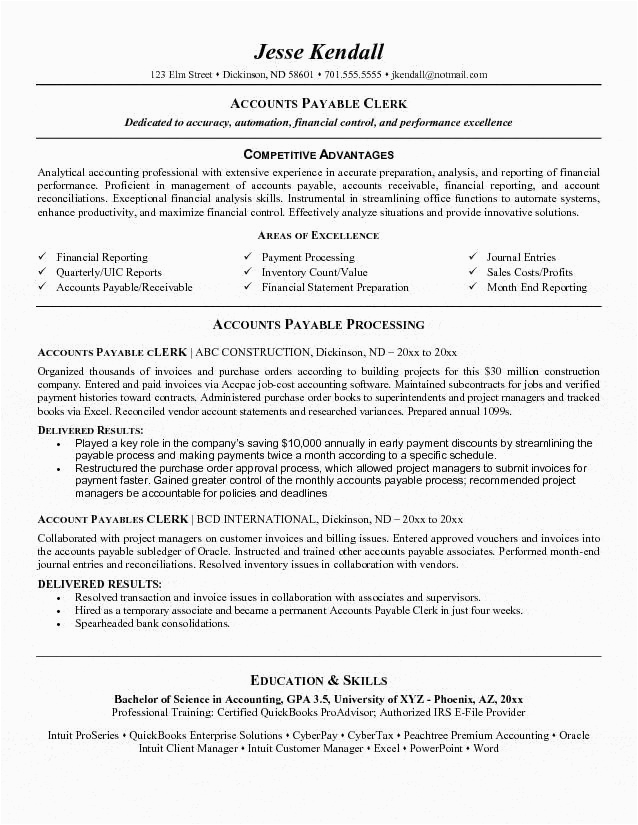 Accounts Payable and Receivable Resume Sample 8 Best Best Accounts Receivable Resume Templates & Samples