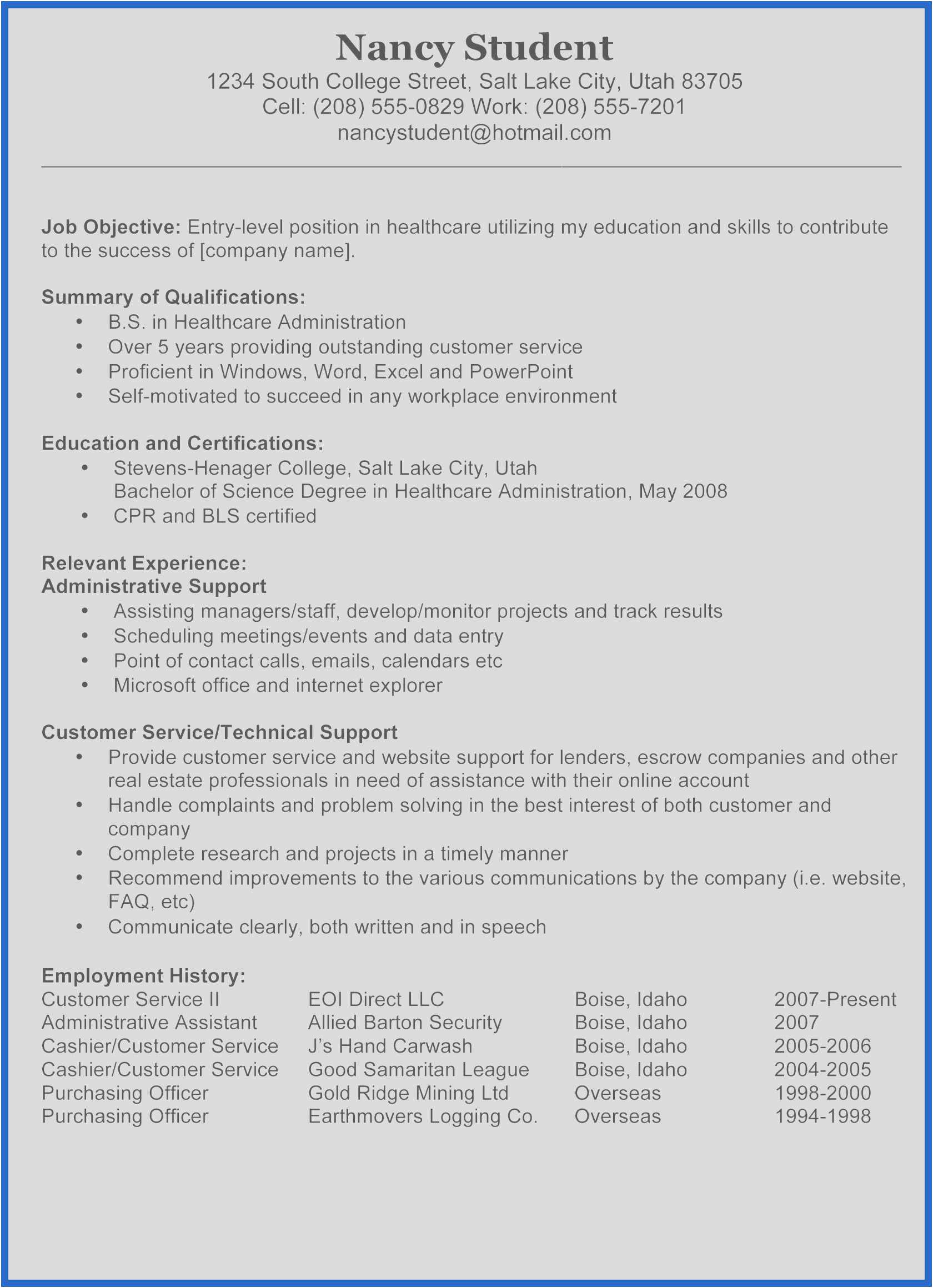 Entry Level Resume Samples Free Download Free Collection 53 Resume Objective Entry Level Free