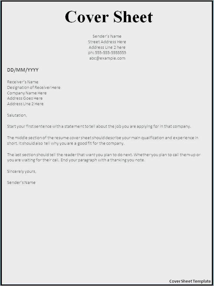 Free Printable Sample Cover Letters for Resumes Free Simple Resume Cover Letter Template