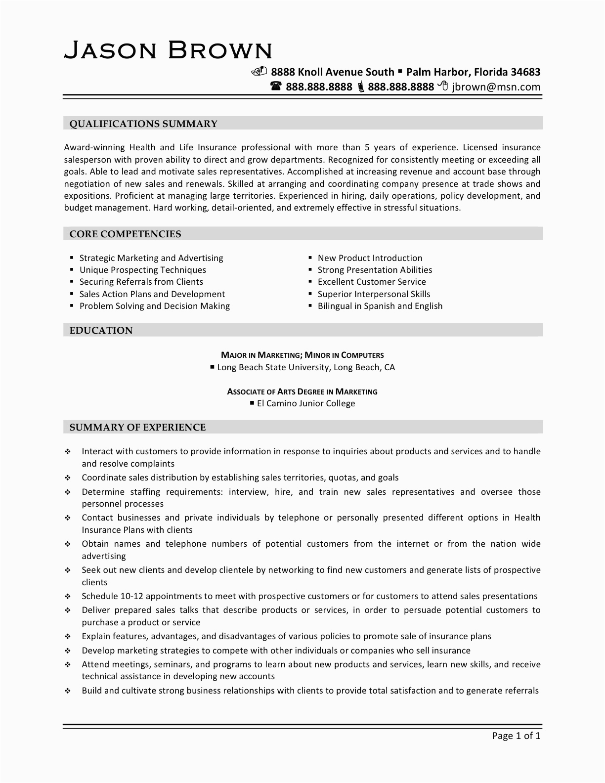 Free Resume Samples for Sales and Marketing 12 13 Best Resume Samples for Sales and Marketing