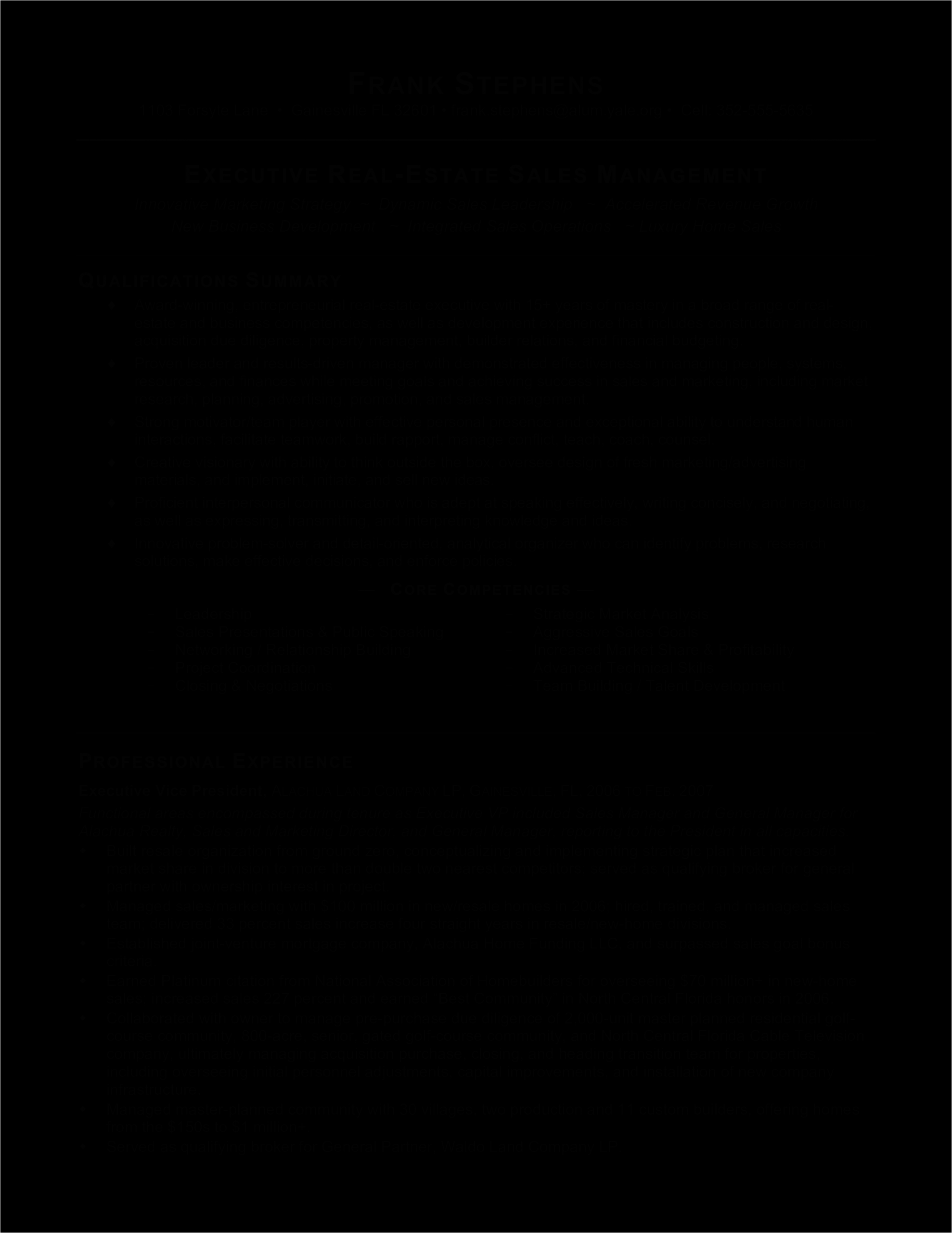 Real Estate Manager Resume Sample India Real Estate Sales Manager Resume