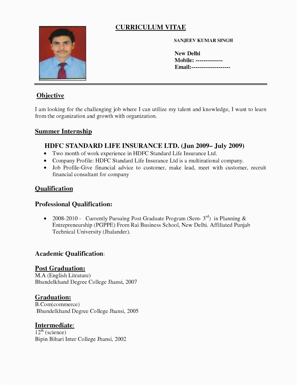 Resume Sample for Job Application Pdf 9 Best Resume for Job Application Pdf Download Pdf