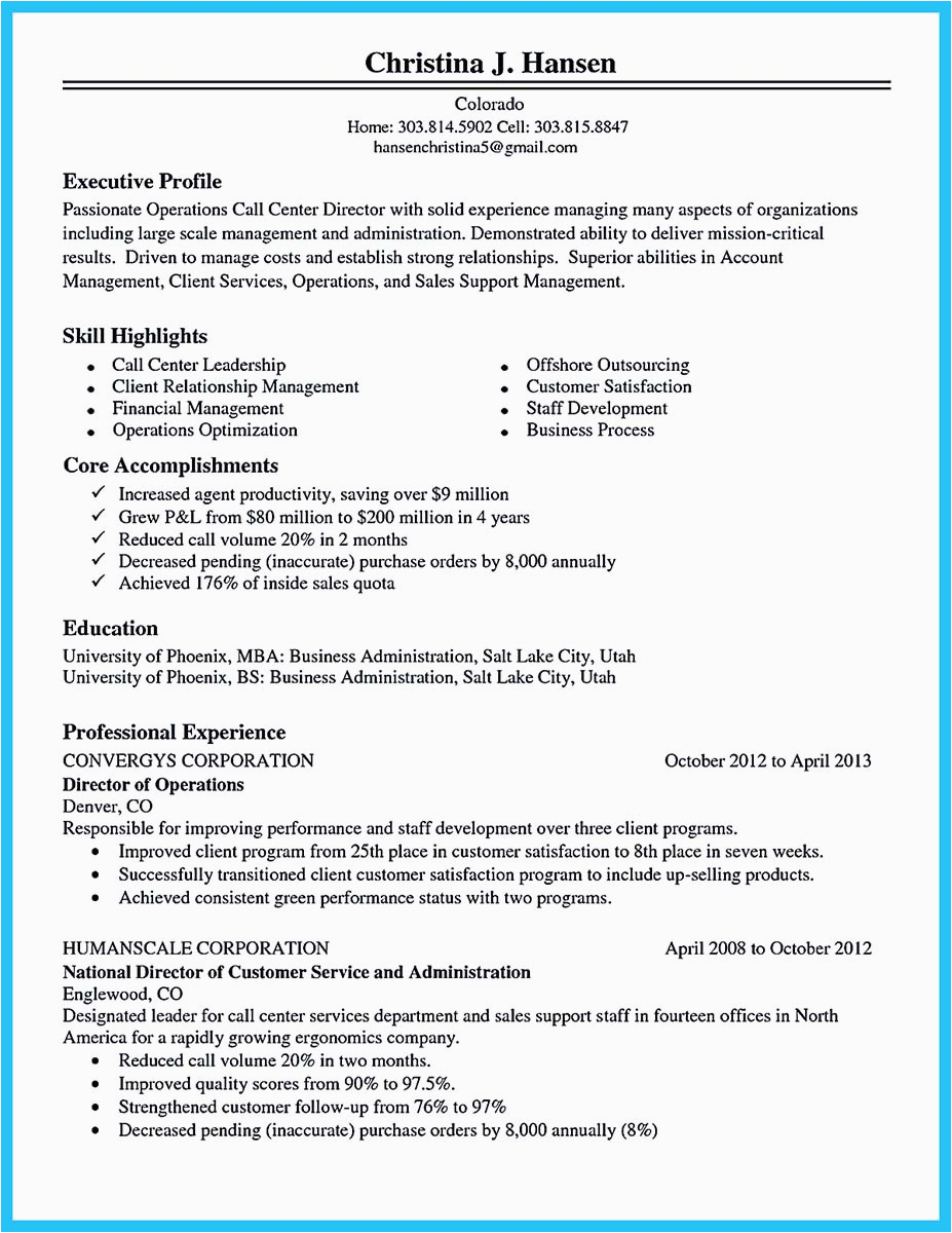 Resume Samples for Call Center Job Impressing the Recruiters with Flawless Call Center Resume