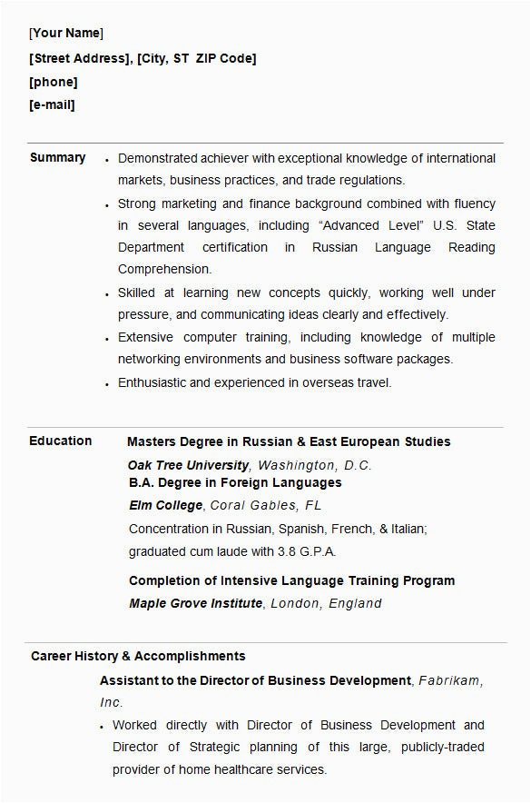 Resume Samples for College Students Pdf 10 College Resume Template Sample Examples