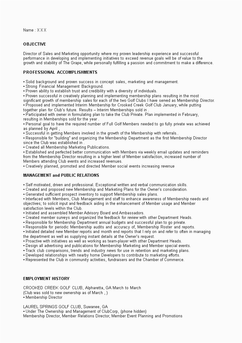 Sales and Marketing Resume Sample Download Sales and Marketing Director Resume