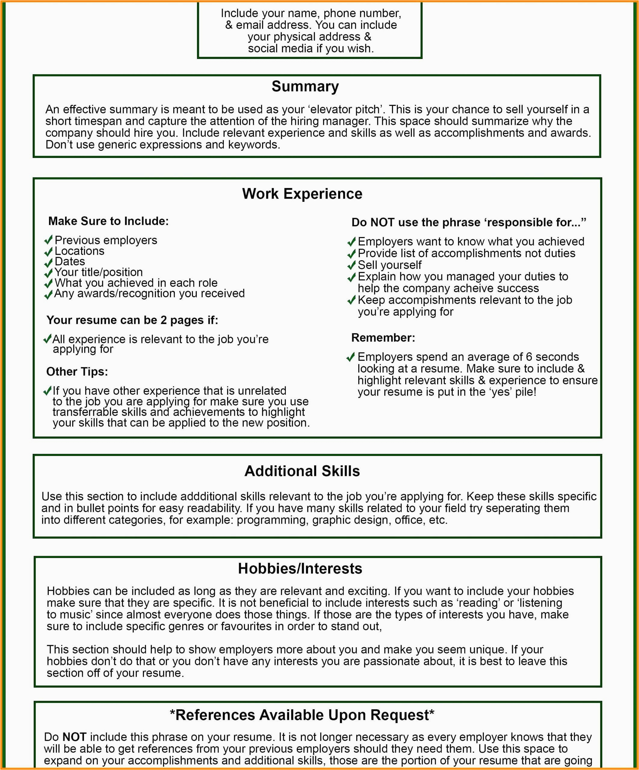 Sample Of Special Skills and Interest In Resume Template for Letter Interest Luxury Resumes Hobbies and