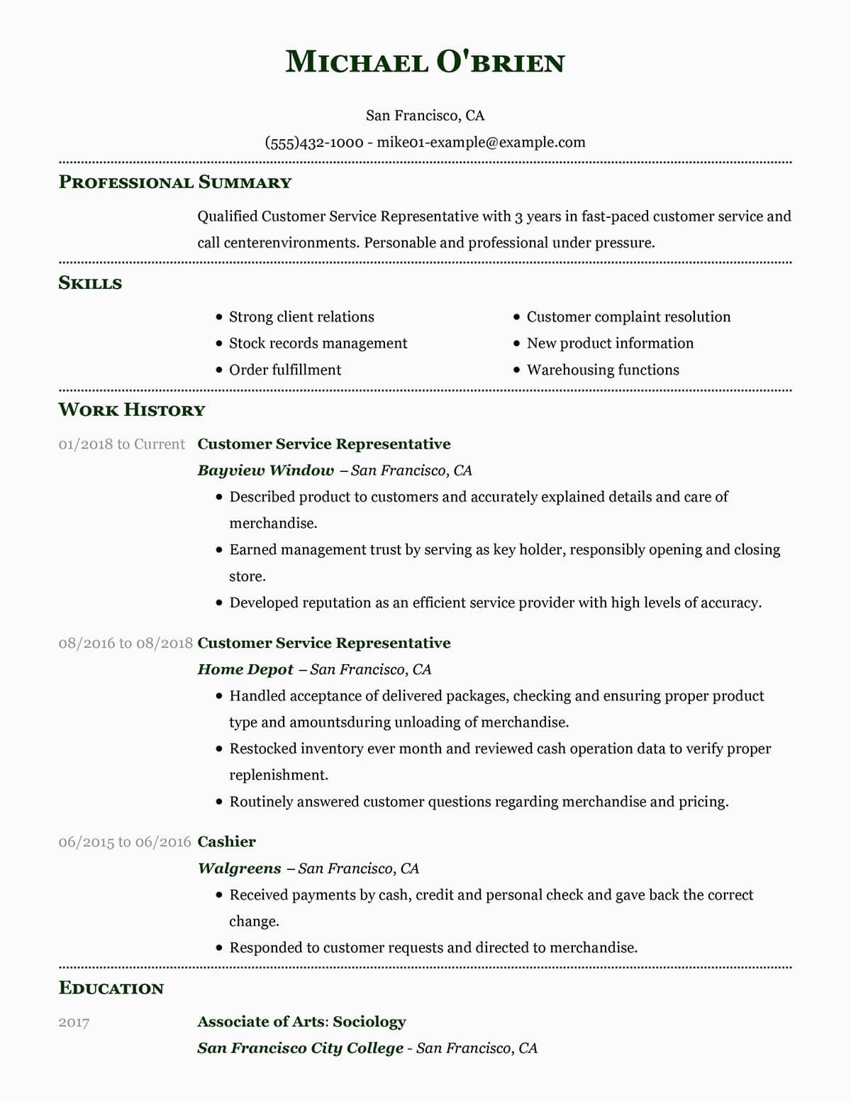 Sample Phrases for Skills On Resume Customer Service Resume Skills