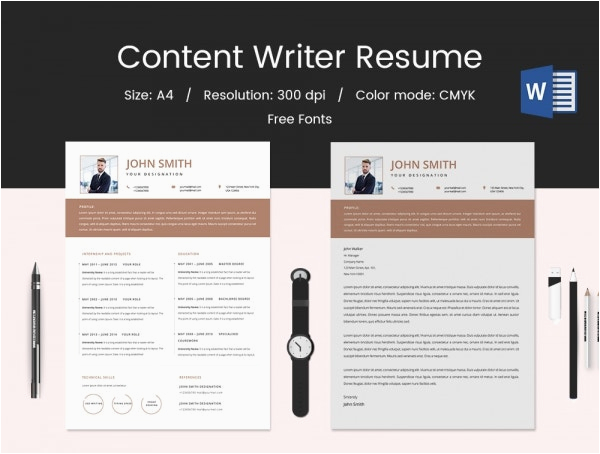 Sample Resume for Content Writer Fresher 28 Resume Templates for Freshers Free Samples Examples