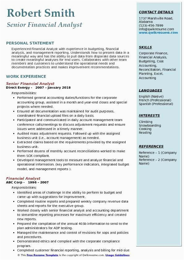 Sample Resume for Financial Planning and Analysis Financial Planning and Analysis Resume Lovely Financial