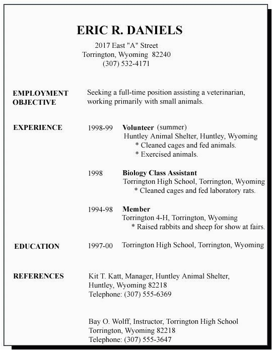 Sample Resume for First Time Job Applicant Job Application First Time Job Seeker Resume format for Job