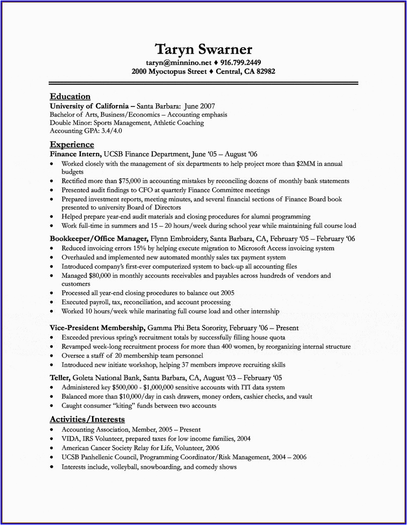Sample Resume for Internship for Freshers Resume format for Mba Freshers for Internship Resume