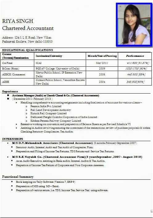 Sample Resume for School Teacher India Sample Resume for Teachers In India Word format Best