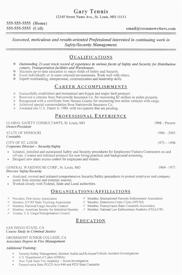 Sample Resume for Security Guard No Experience No Experience Security Guard Jobs Security Guards Panies