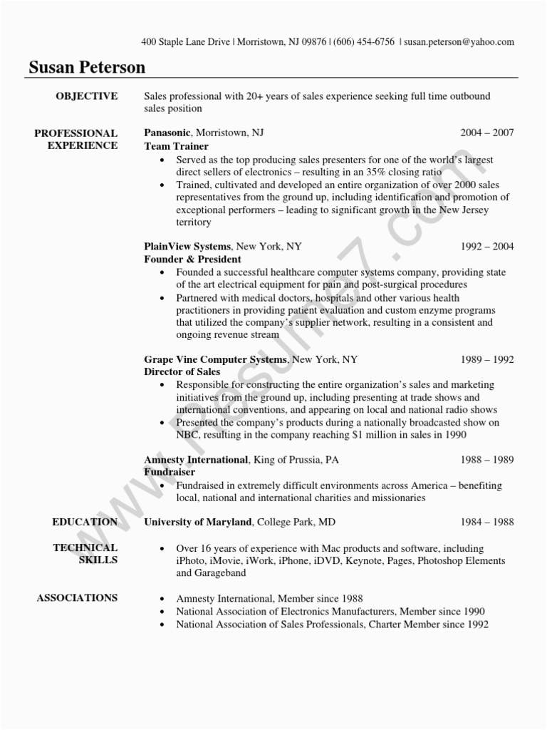 Sample Resume format for Sales Executive Sales Executive Resume Sample Health Care