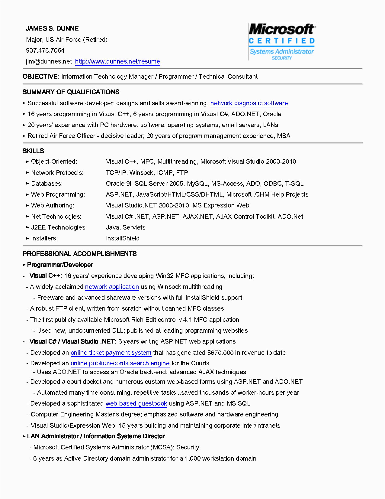 Sample Resume Objective for Information Technology Sample Resume Objectives for Information Technology