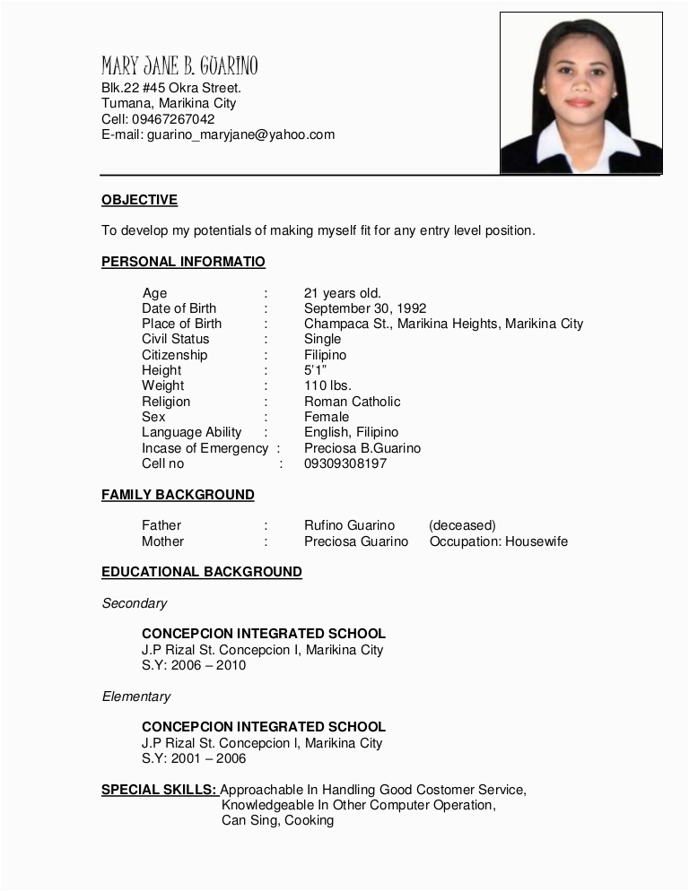 Sample Resume Objective for Sales Lady Jane Resume