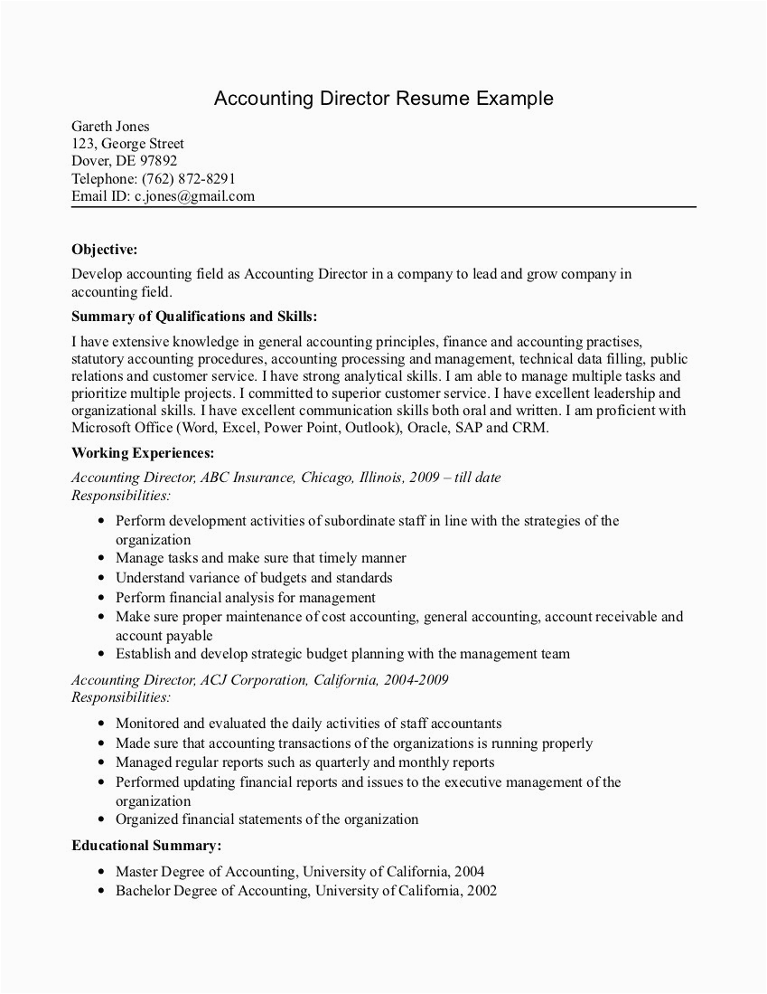 Sample Resume Objective Statements for Accounting 10 Sample Resume Objective Statements