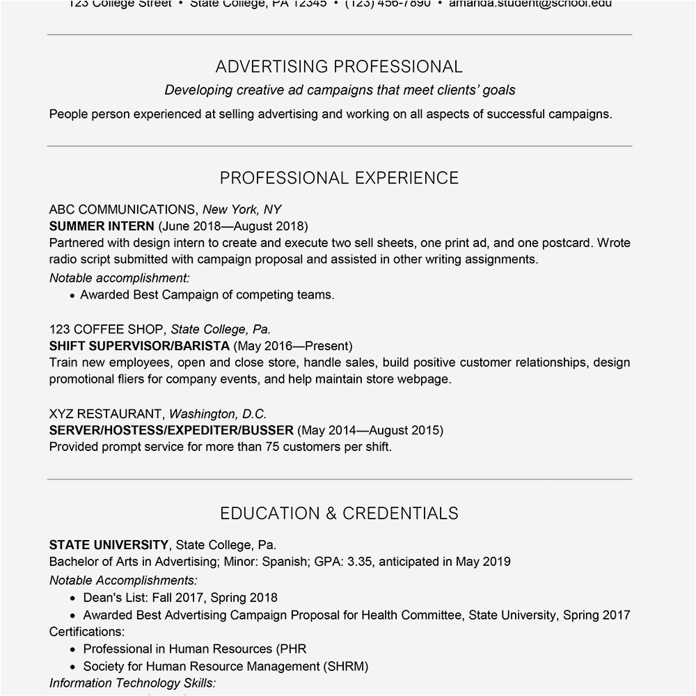 Sample Resume Skills for It Students 12 College Student Resume Skills Examples Radaircars