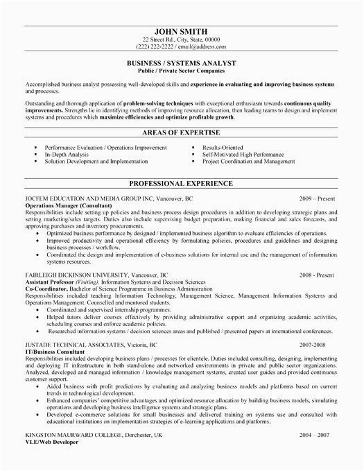 Sample Resume Summary for Business Analyst 20 Business Analyst Resume Summary