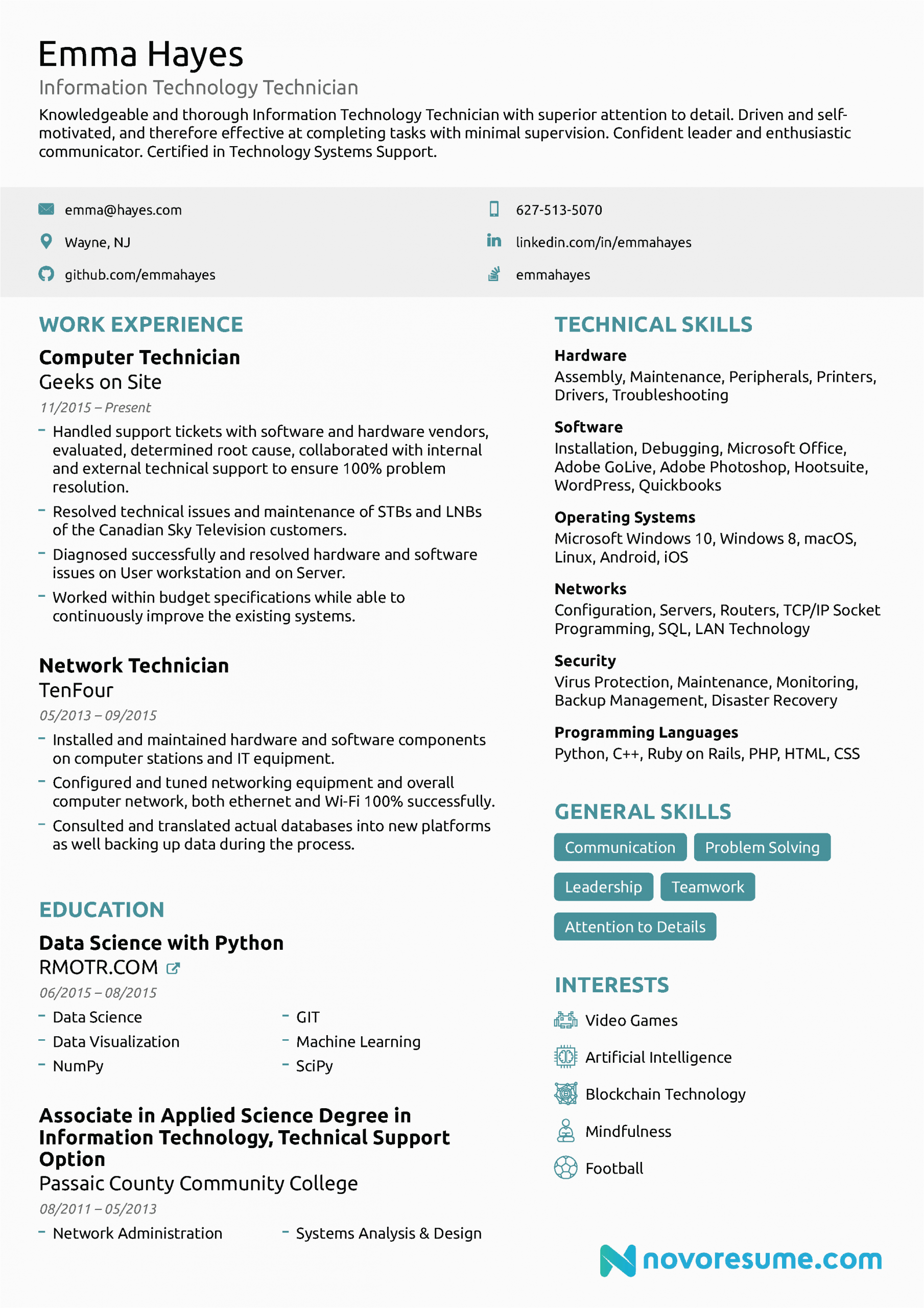 Sample Resume Template for It Professional It Resume How to Guide for 2021 [11 Samples]