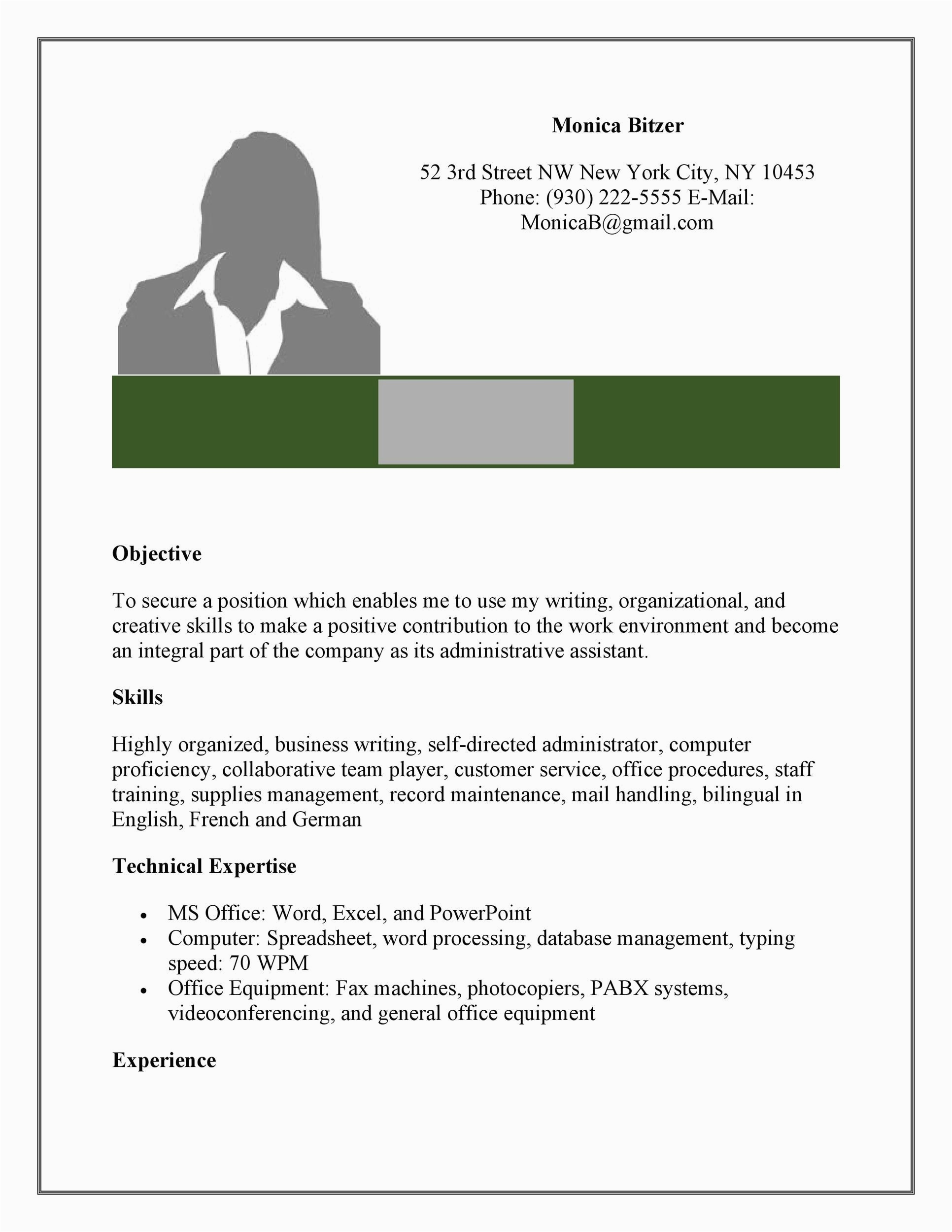 Sample Resume Templates for Administrative assistant 20 Free Administrative assistant Resume Samples Templatelab