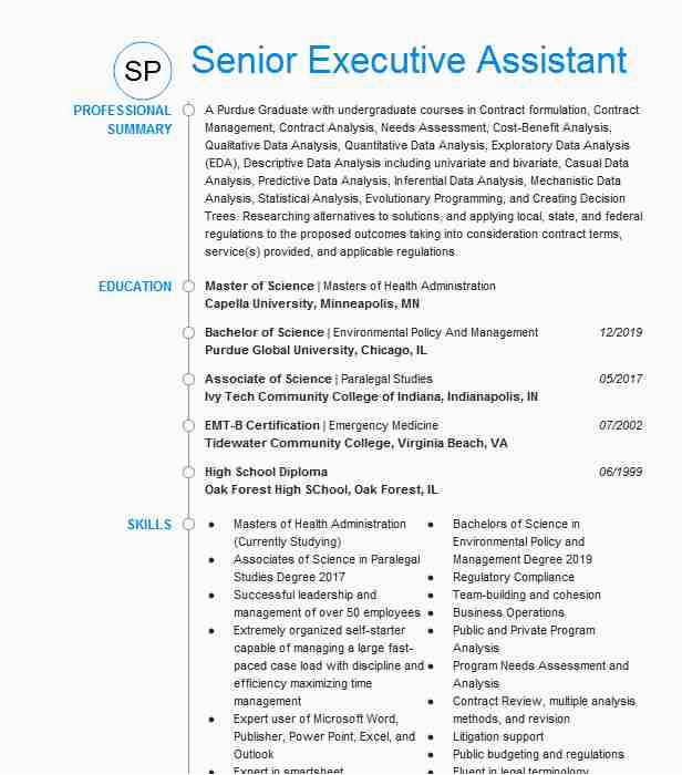 C Level Executive assistant Resume Sample Senior C Level Executive assistant Resume Example Hca Las