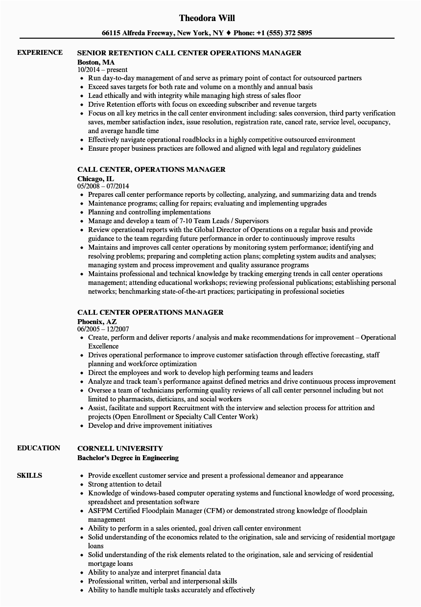 Call Center Operations Manager Resume Sample Call Center Resume for Quality Analyst In Bpo the Server