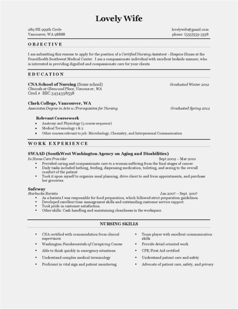 Certified Nursing assistant Resume Sample No Experience top 15 Trends In Resume