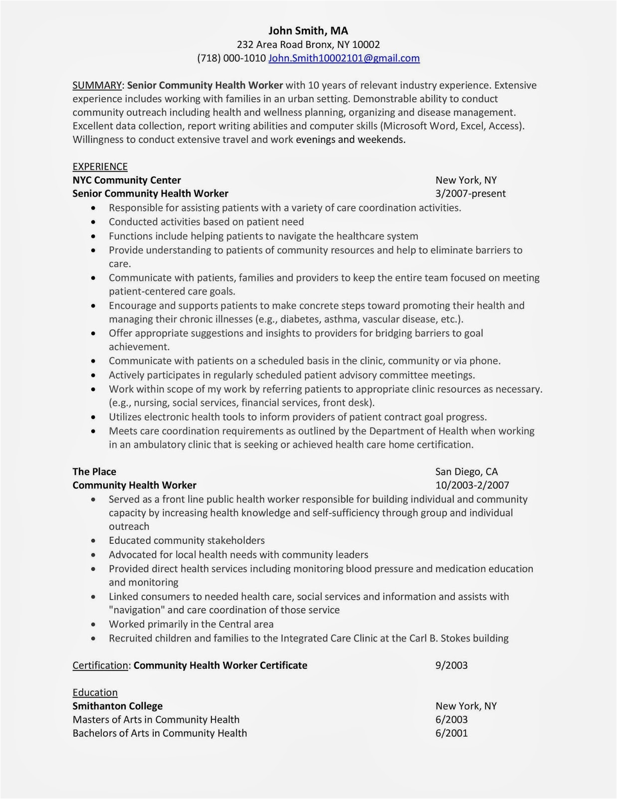 Child Care Resume Sample No Experience 12 13 Cover Letter for Aged Care Worker