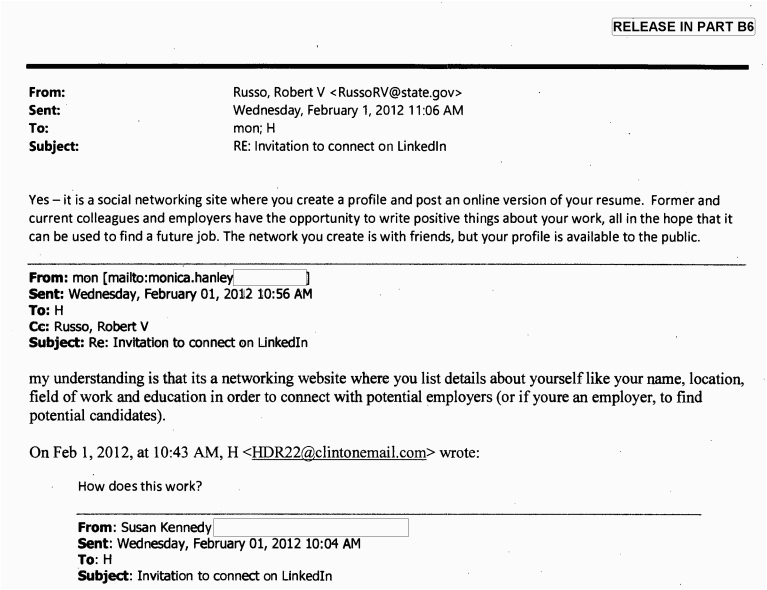 Emailing A Resume to A Potential Employer Sample Just Released Emails Show Hillary Clinton Was once Baffled