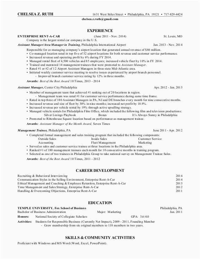 Enterprise Rent A Car Resume Sample Enterprise Rent A Car Management Trainee Resume Resume Enterprise Rent A Car Resume Sample Enterprise Rent A Car Management Trainee Resume Resume