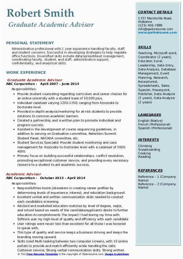 Entry Level Academic Advisor Resume Sample Academic Advisor Resume Samples