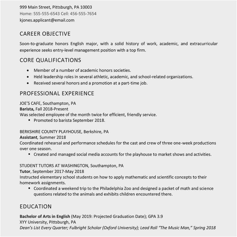 Entry Level Resume Samples High School Graduate High School Resume No Experience 2020 53 Collections