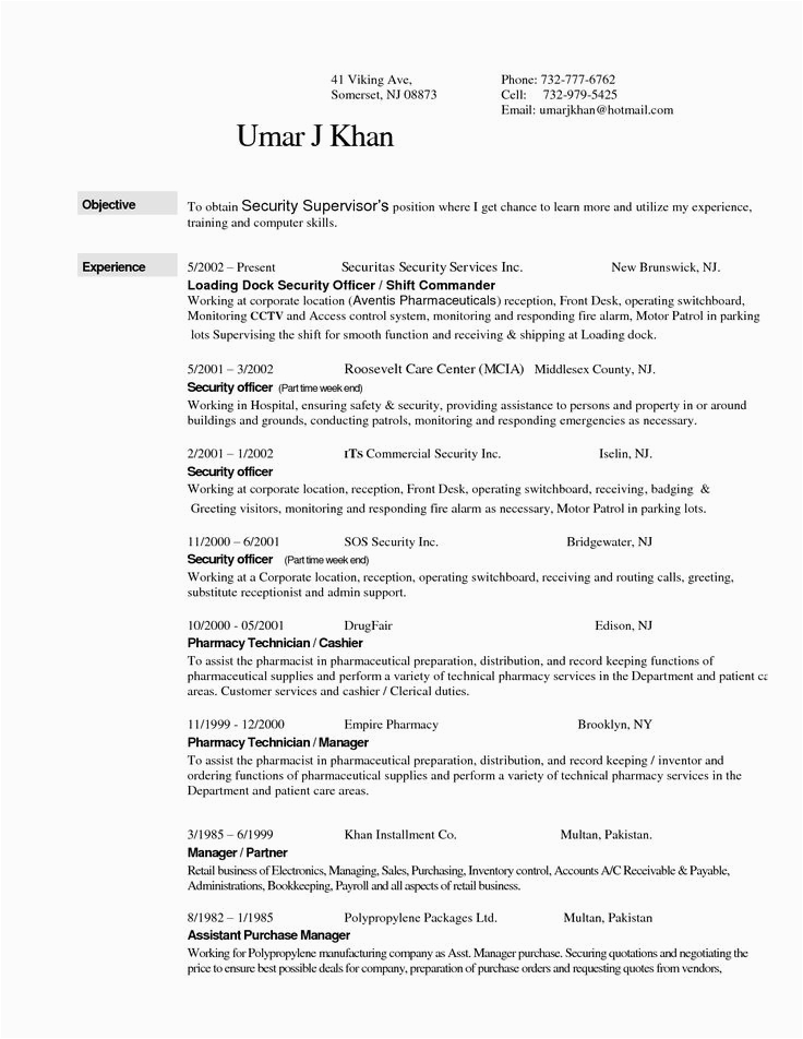 Entry Level Security Guard Resume Sample Entry Level Security Guard Resume Examples