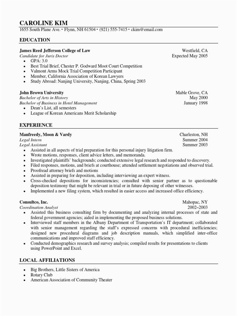 Legal Resume Samples for Law Students Law Student Resume Sample Deposition Law