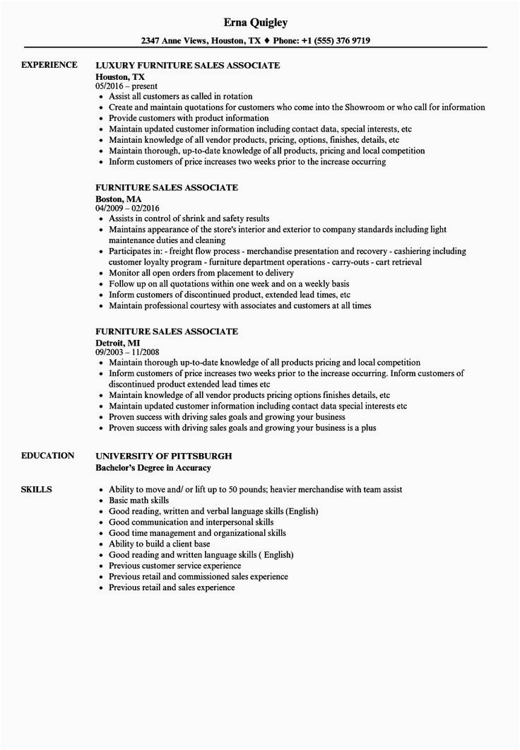 Luxury Retail Sales associate Resume Sample 50 Best Luxury Retail Sales associate Resume In 2020