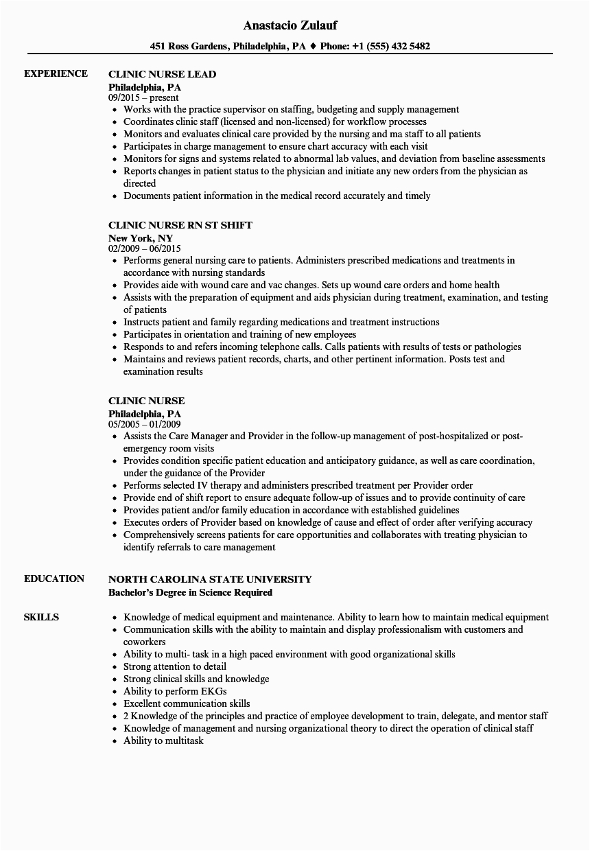 Nurse Sample Resume with Job Description Sample Nurse Resume with Job Description Best Resume